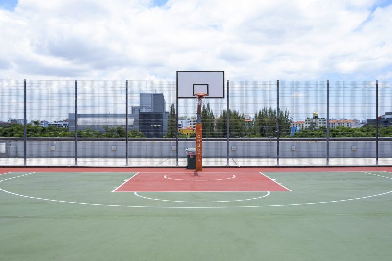 Basketball Court in Summer