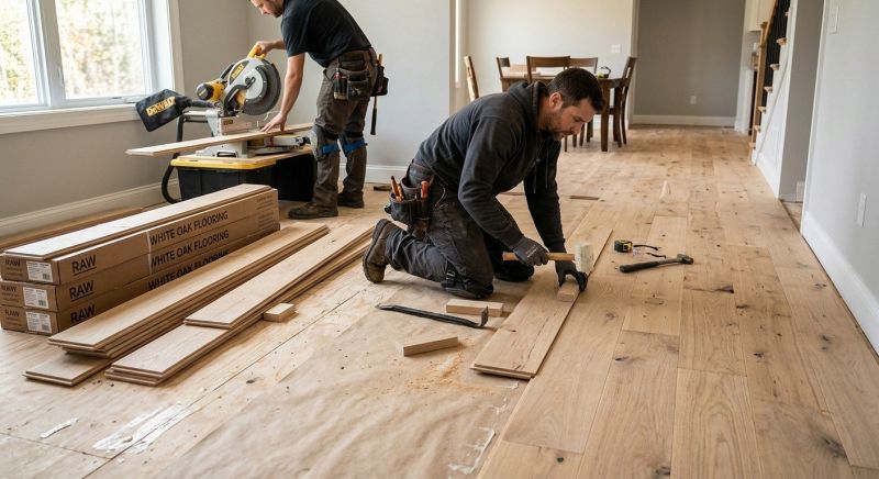 Hickory Floor Installation in San Antonio, TX