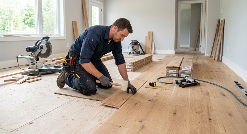 Hickory Floor Installation in San Antonio, TX