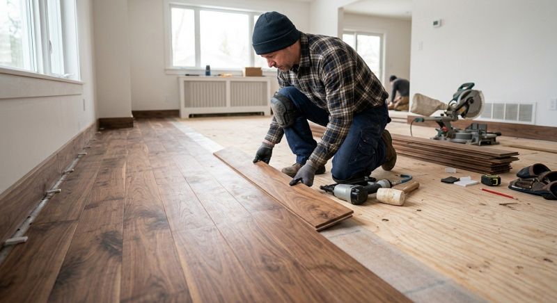 Walnut Flooring Installation in San Antonio, TX