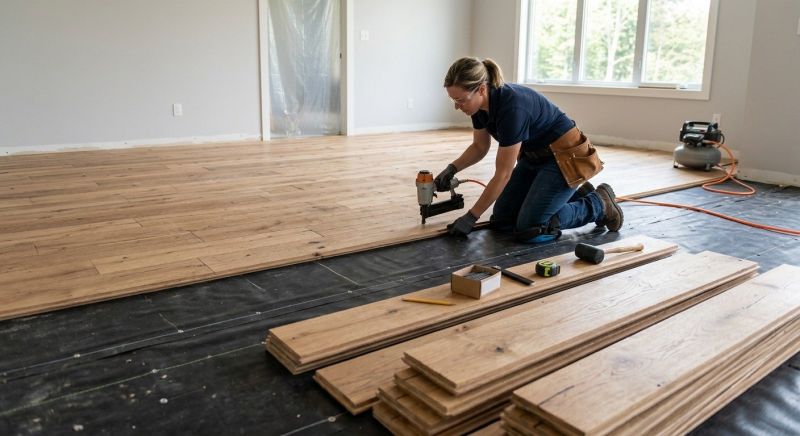 Walnut Flooring Installation in San Antonio, TX