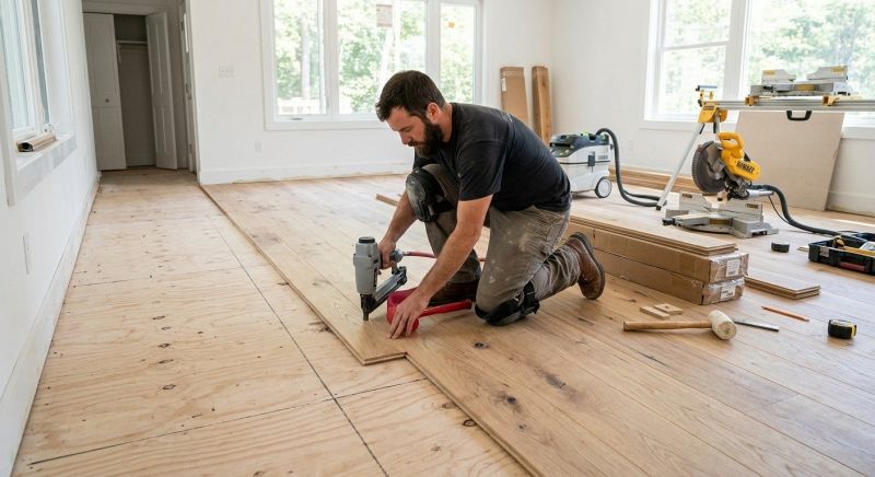White Oak Floor Installation in San Antonio, TX