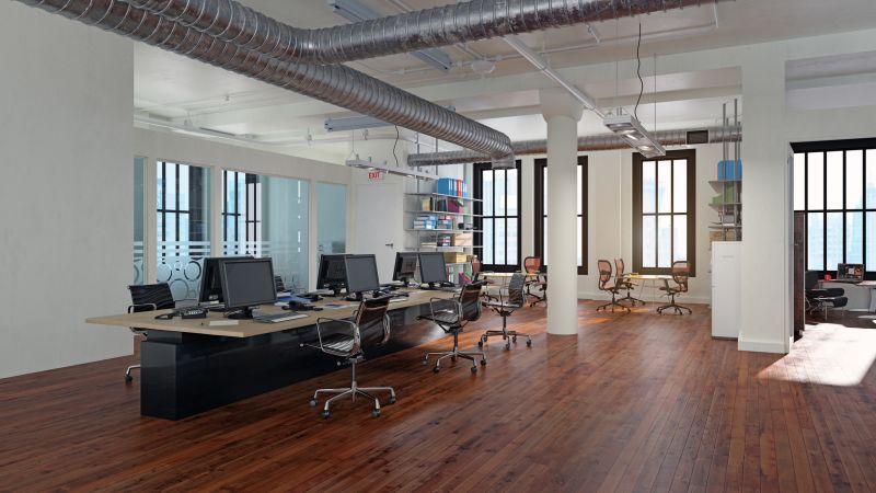 Modern Hardwood in Office